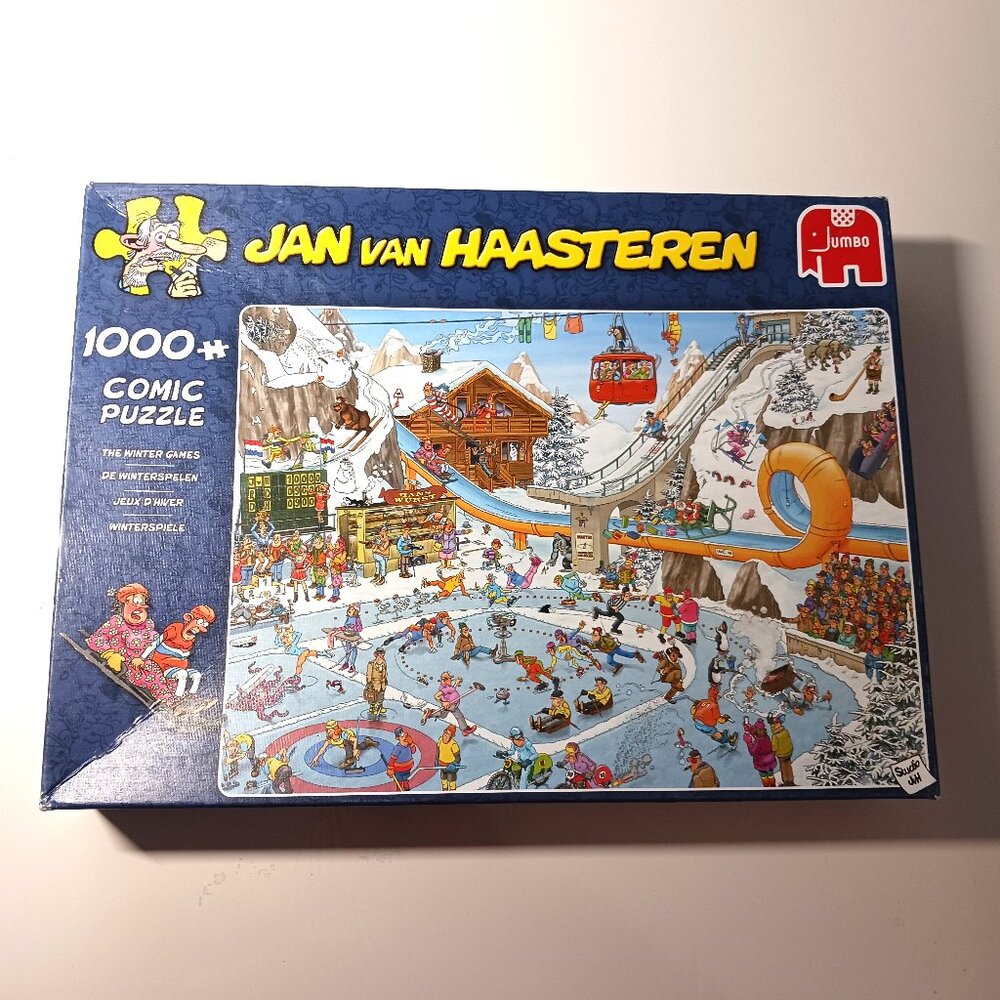 1000 piece comic puzzle Jan van Haasteren Winter Games